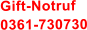 Gift-Notruf 0361-730730